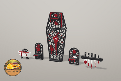 Blood Bath Coffin Jumping Spider Set — SET blood bath coffin