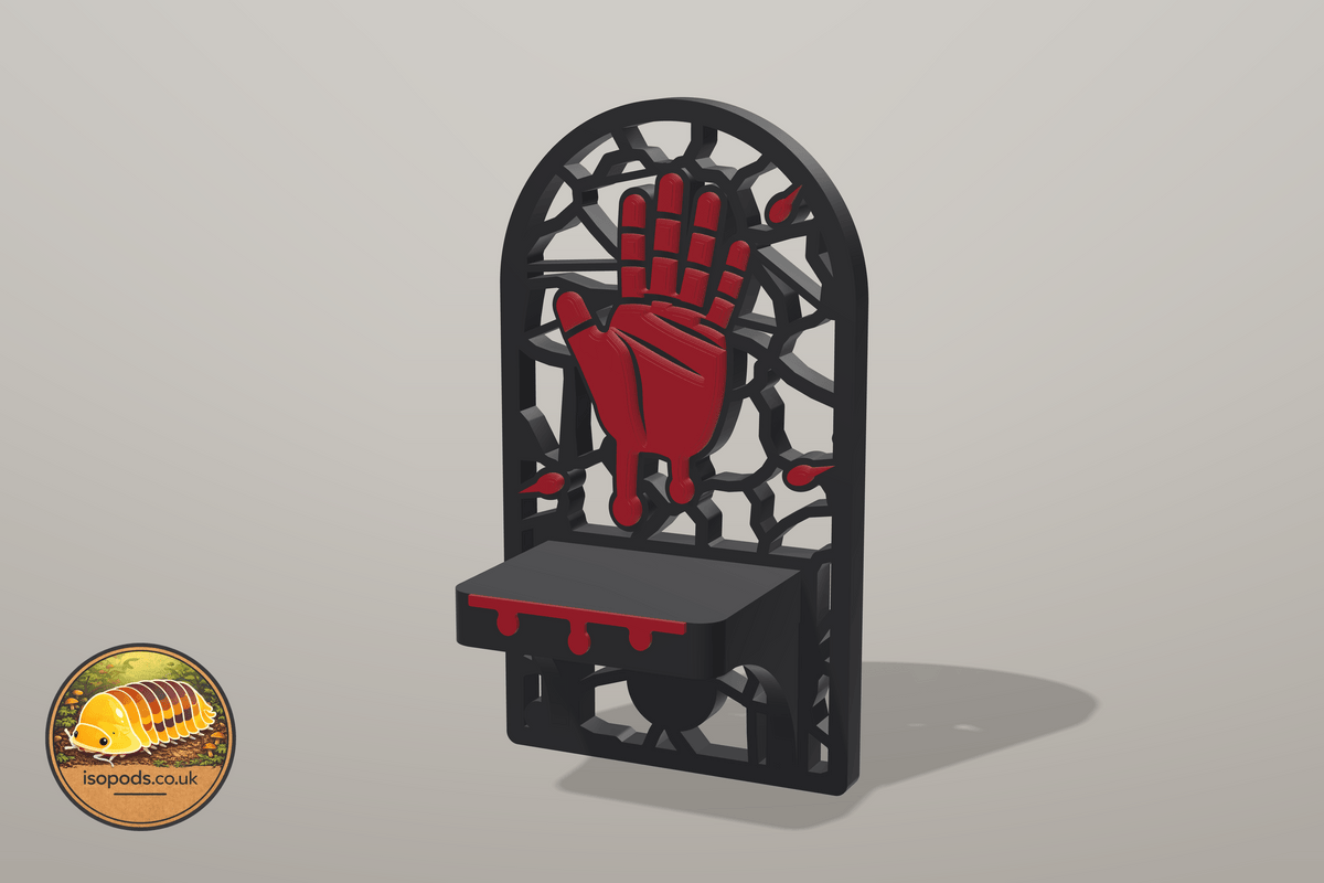 Blood Bath Jumping Spider Set — handprint ledge