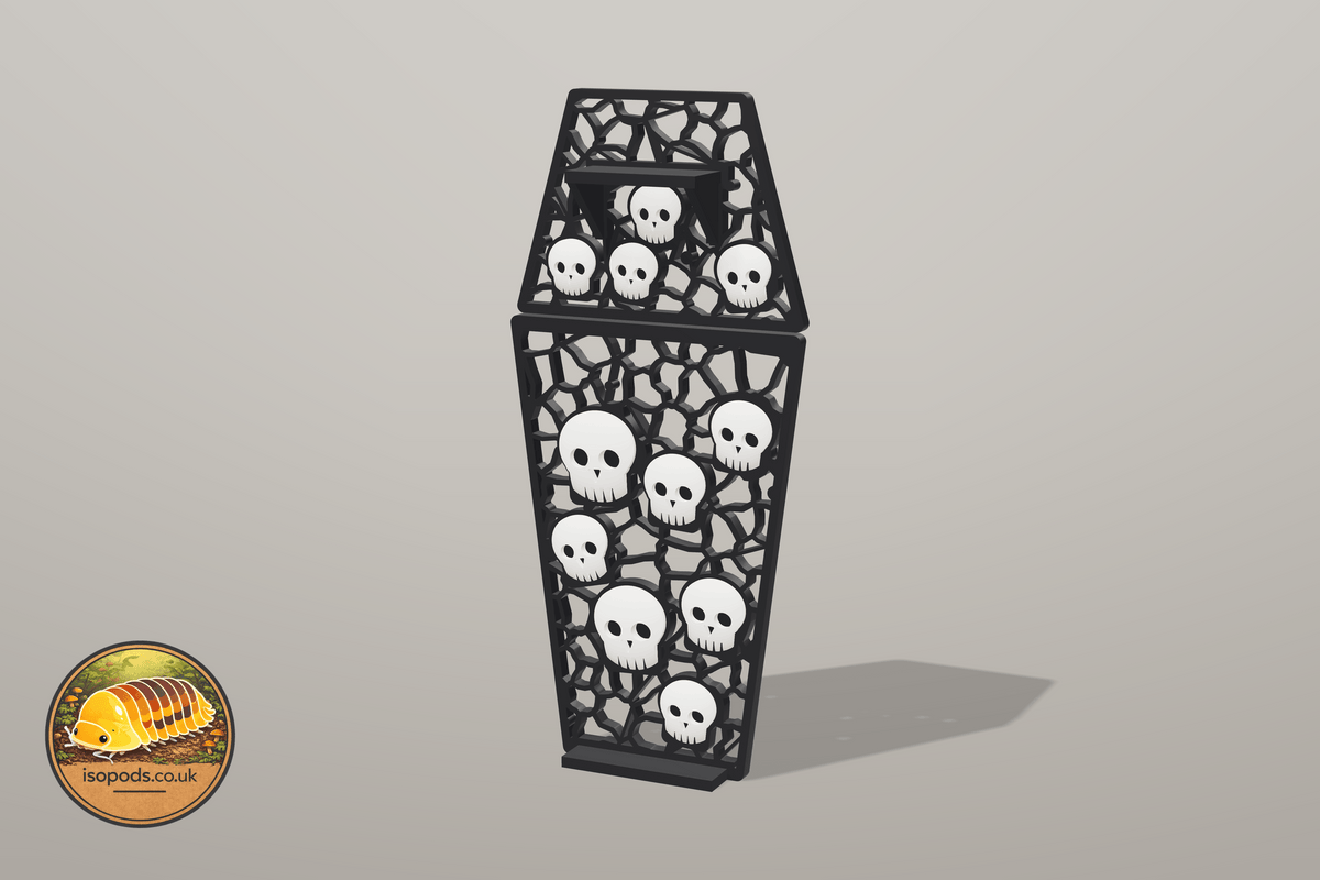 Catacombs Coffin Jumping Spider Set — skull climbing wall assembled
