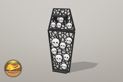 Catacombs Coffin Jumping Spider Set — skull climbing wall assembled