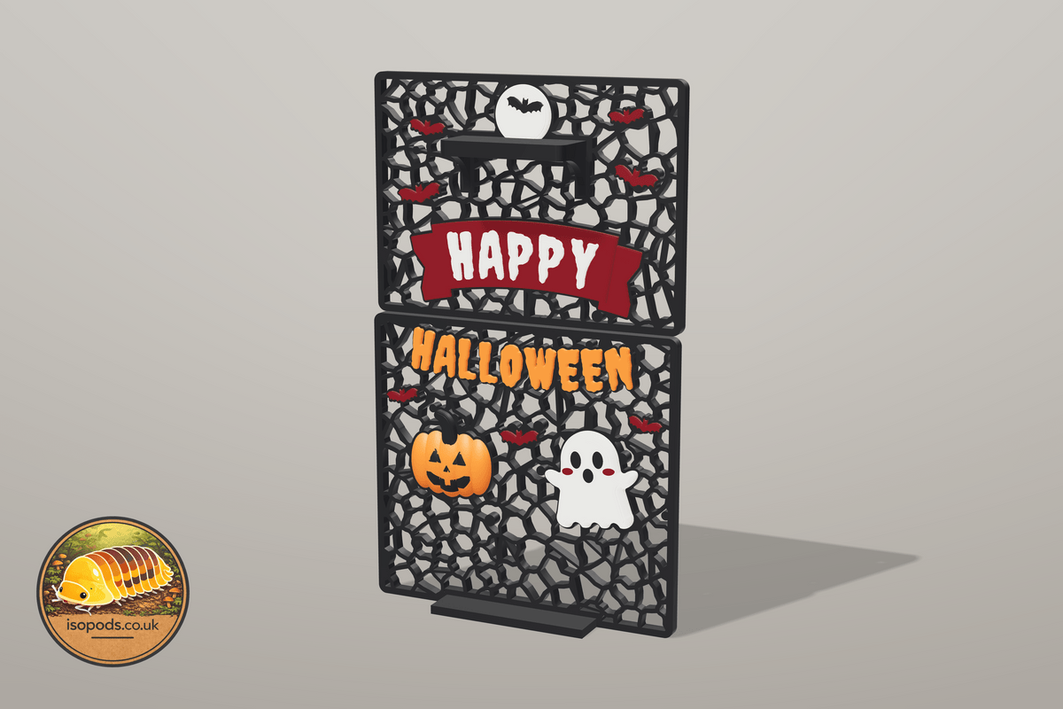 Happy Halloween 12x12 Jumping Spider Set — wall assembled