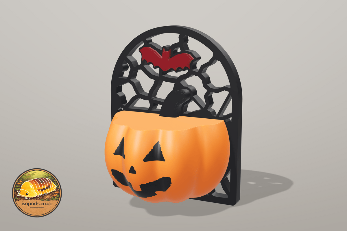 Happy Halloween Jumping Spider Set — jack o lantern ledge