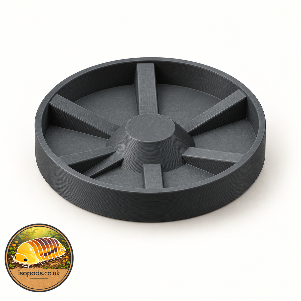 Design illustration: Isopod & Millipede Water Bowl — 55mm