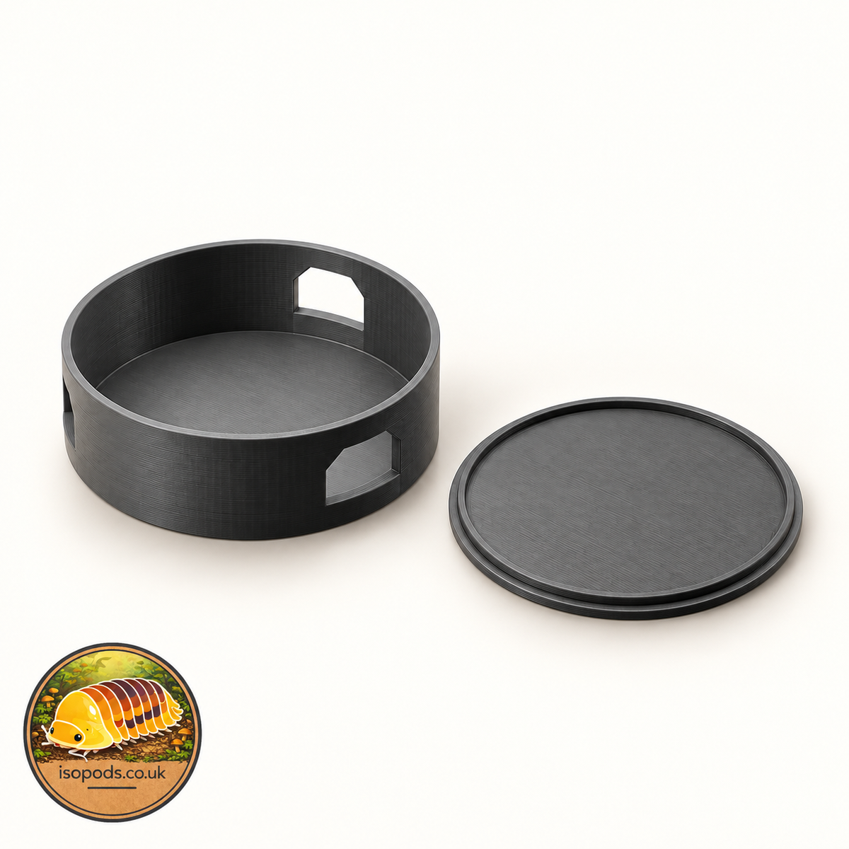 Design illustration: Mourning Gecko Calcium Bowl with Lid — 70mm