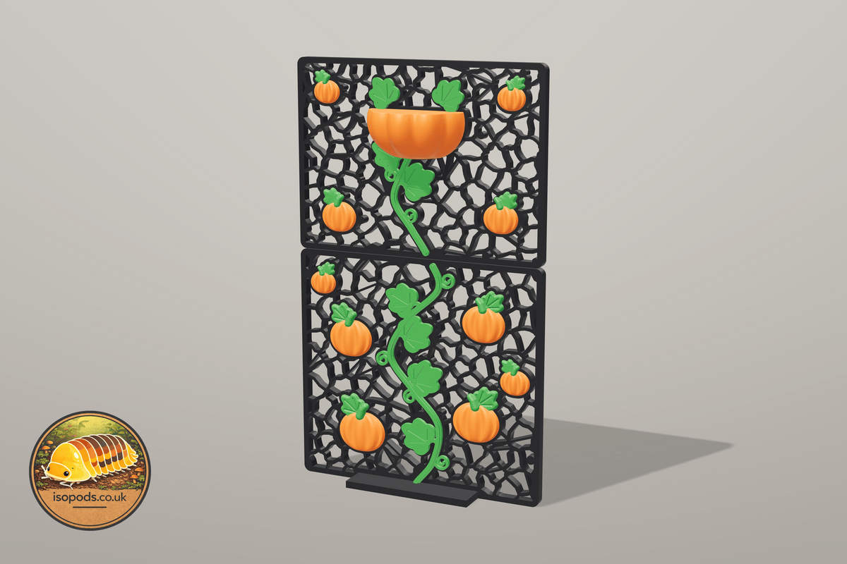 Pumpkin Patch 12x12 Jumping Spider Set — wall assembled