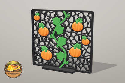 Pumpkin Patch 12x12 Jumping Spider Set — wall lower panel