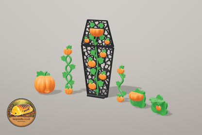Pumpkin Patch Coffin Jumping Spider Set — SET pumpkin patch coffin