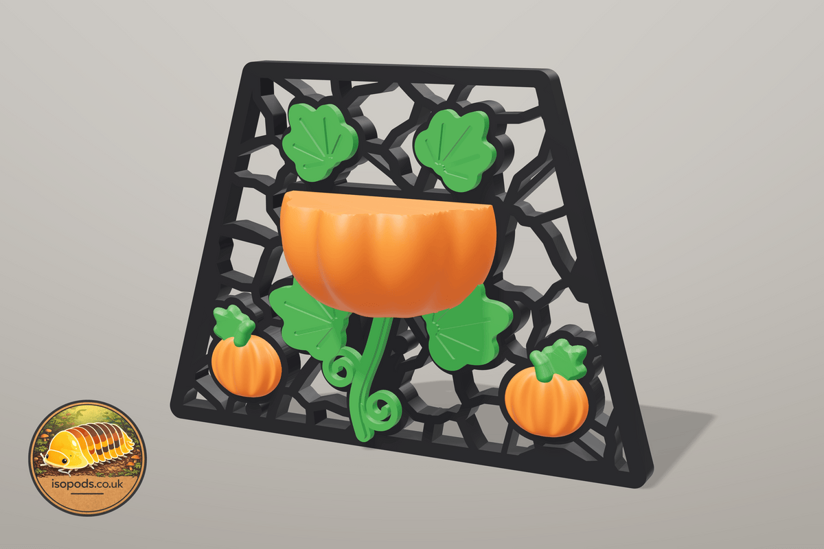 Pumpkin Patch Coffin Jumping Spider Set — wall upper panel with pumpkin ledge
